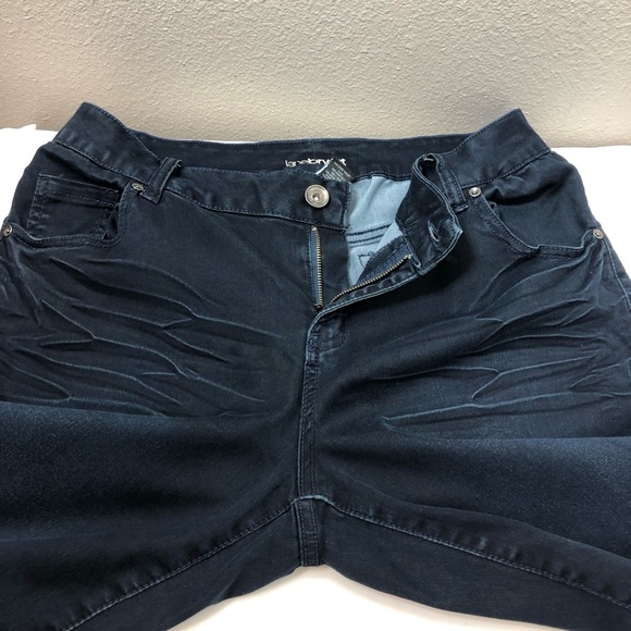 Lane Bryant Soft Stretchy Cotton Dark Wash Whiskered Straight Jeans 16 - Picture 4 of 15